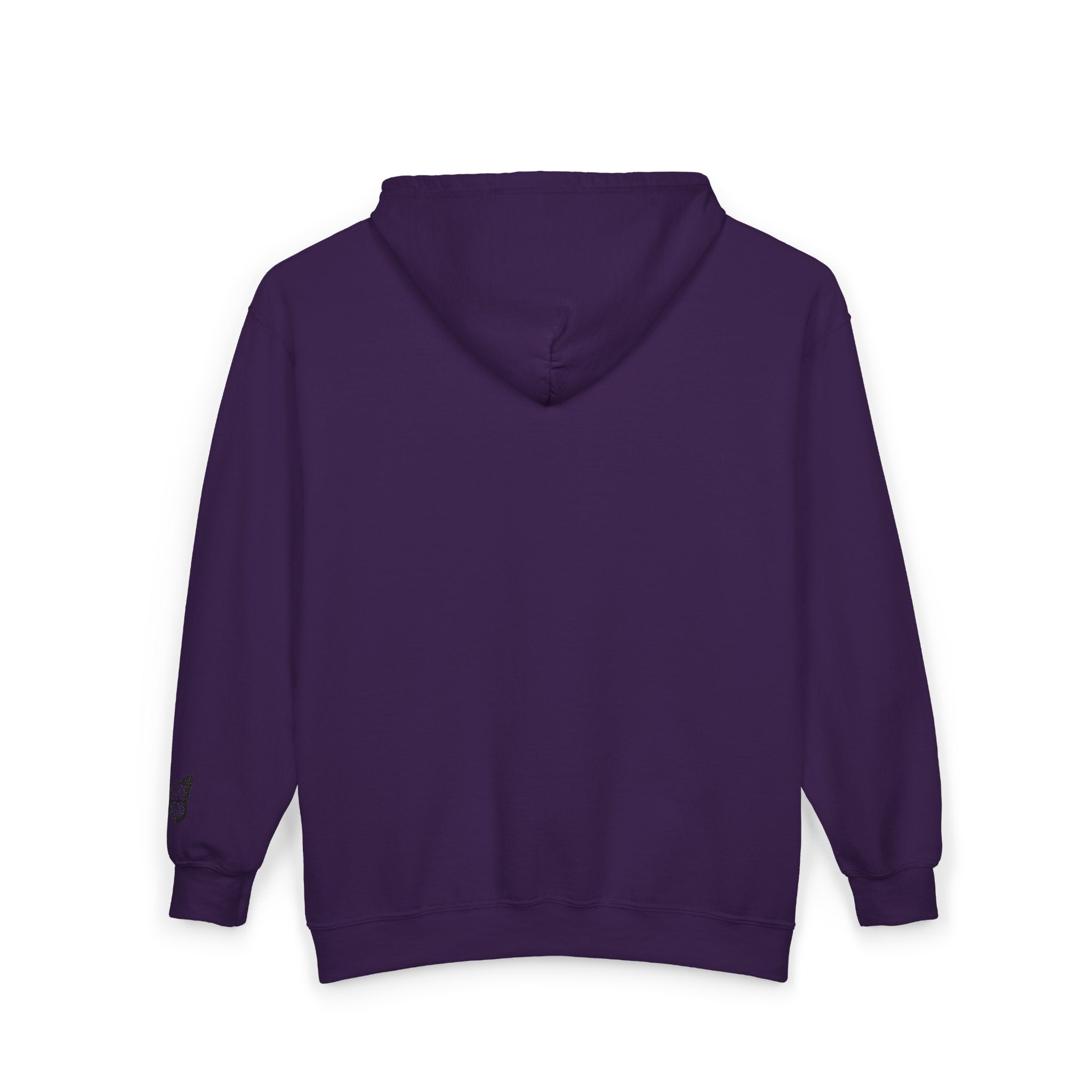 Signature Xo, Em Zip Hoodie — Minimalist Butterfly Full-Zip Sweatshirt