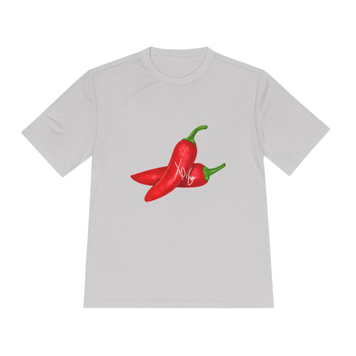 Chili Kiss Tee — 'Humble Love' Graphic Moisture-Wicking Shirt