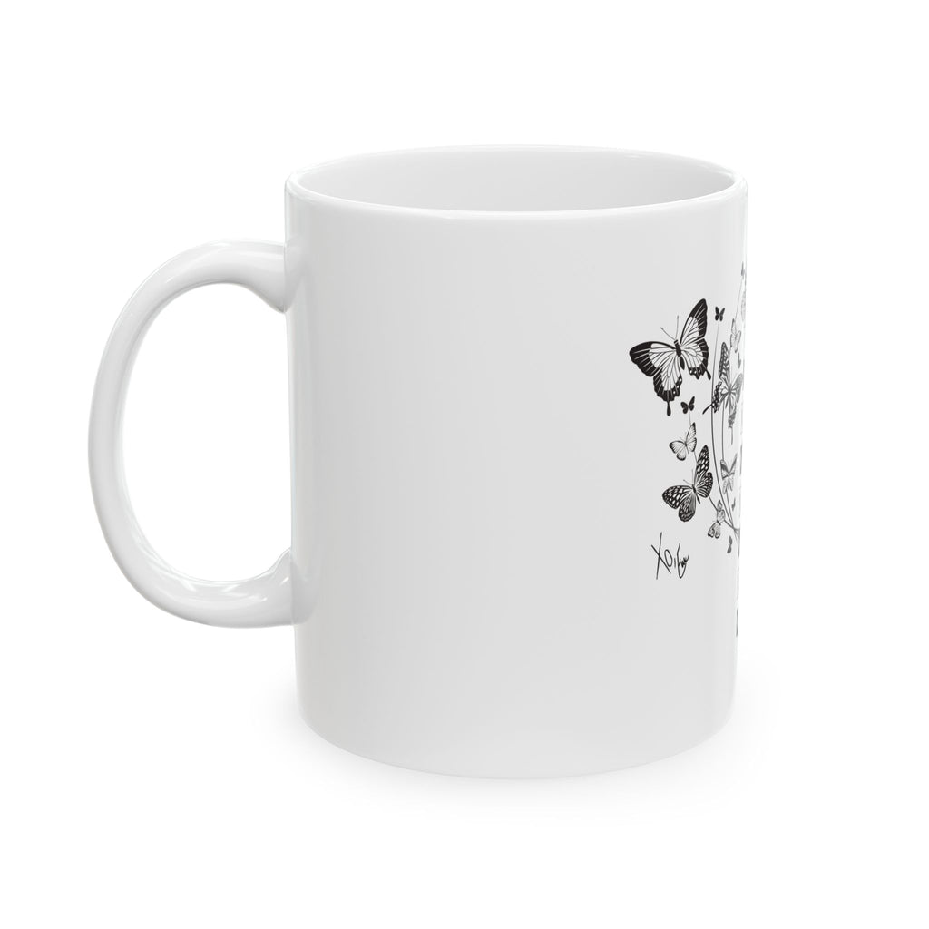 Xo, Em Manifest Ceramic Mug — Inspirational Coffee Tea Cup (11oz & 15oz)