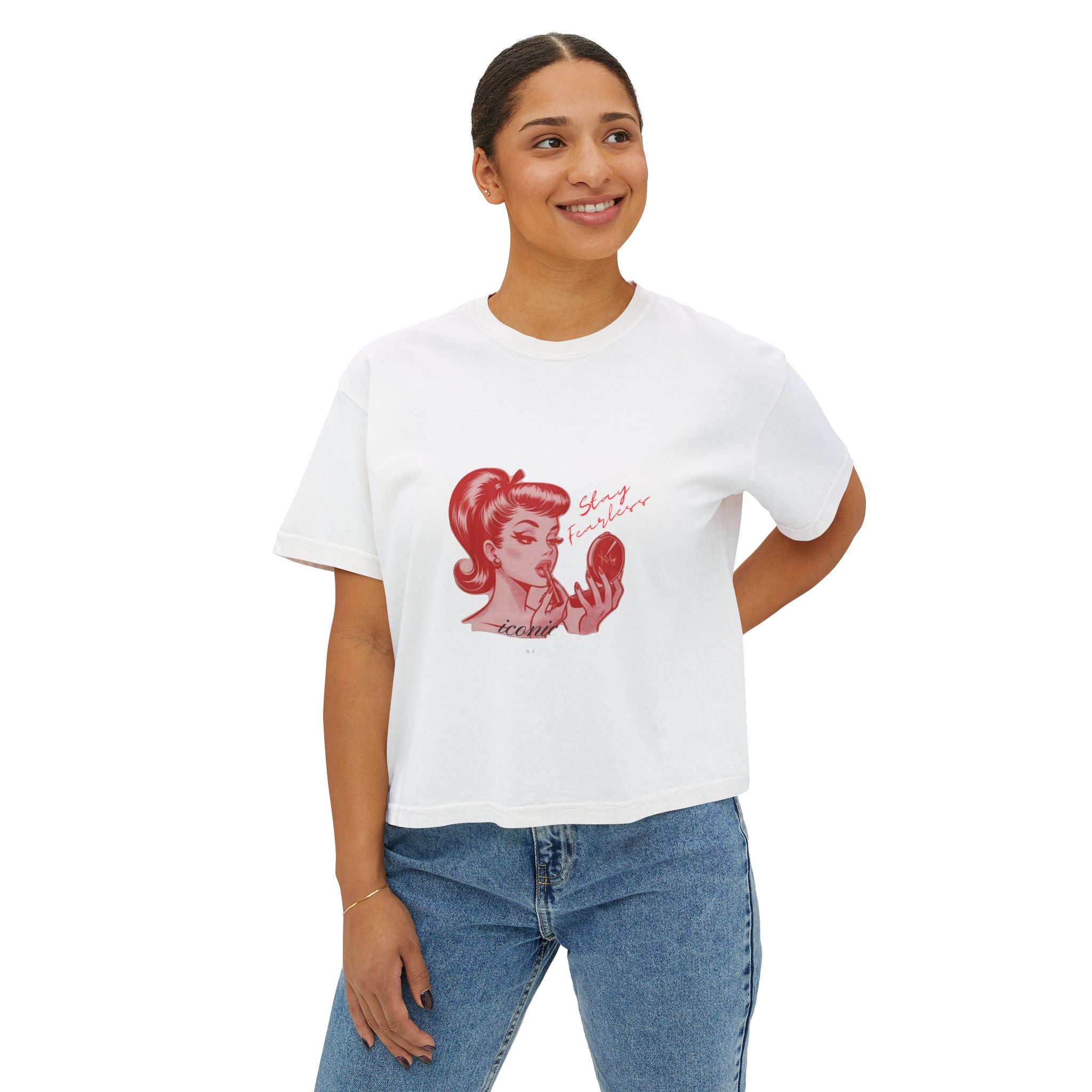 Iconic AF Xo Em - Retro Pinup 'Self Love' Graphic Tee
