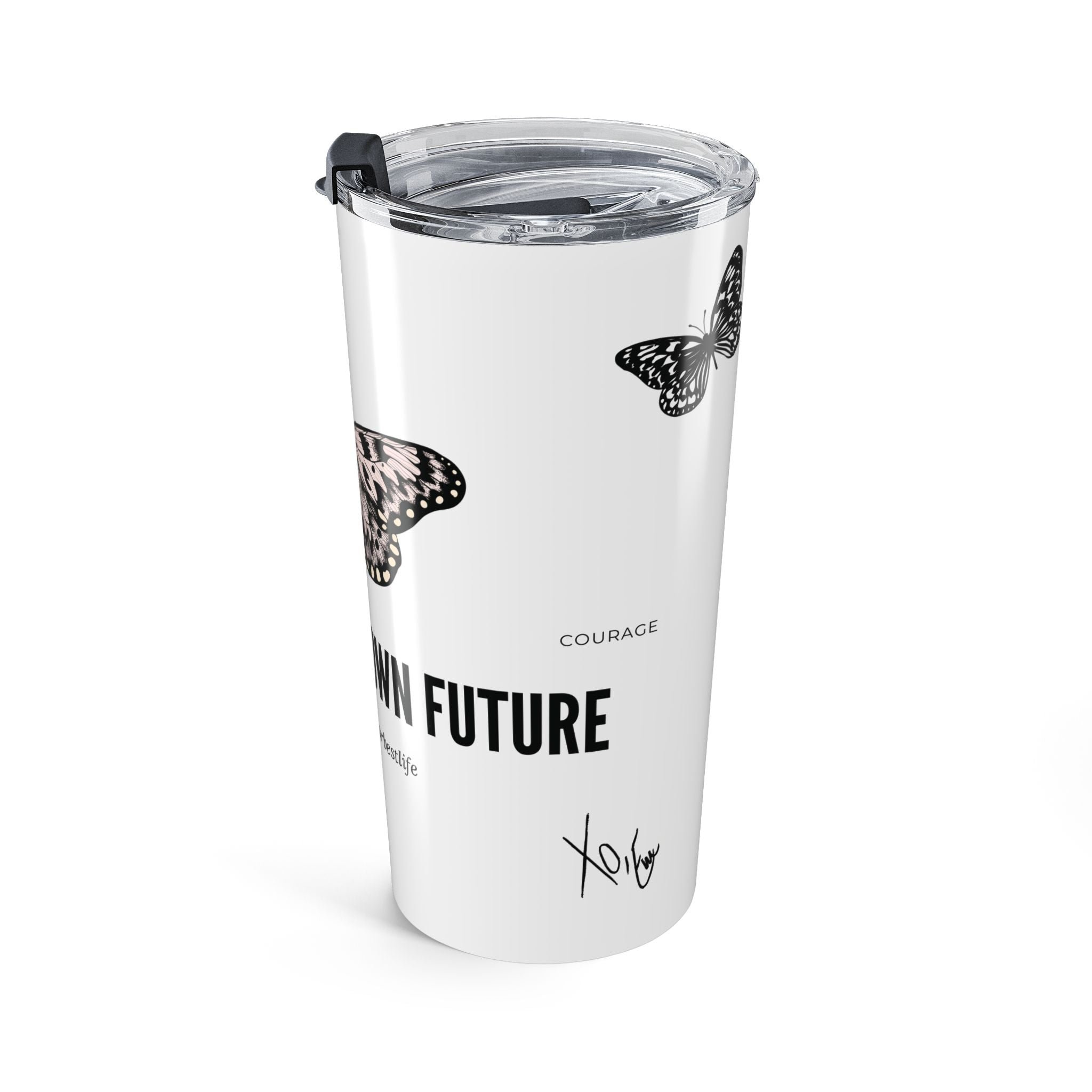 #manifestyourbestlife Xo, Em Tumbler - 20oz Insulated Travel Cup