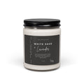 White Sage & Lavender Soy Candle — 9oz Scented Jar for Relaxation, Cleansing & Home Ambience