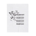 Manifest Xo, Em Velveteen Plush Blanket — Inspirational Cozy Throw