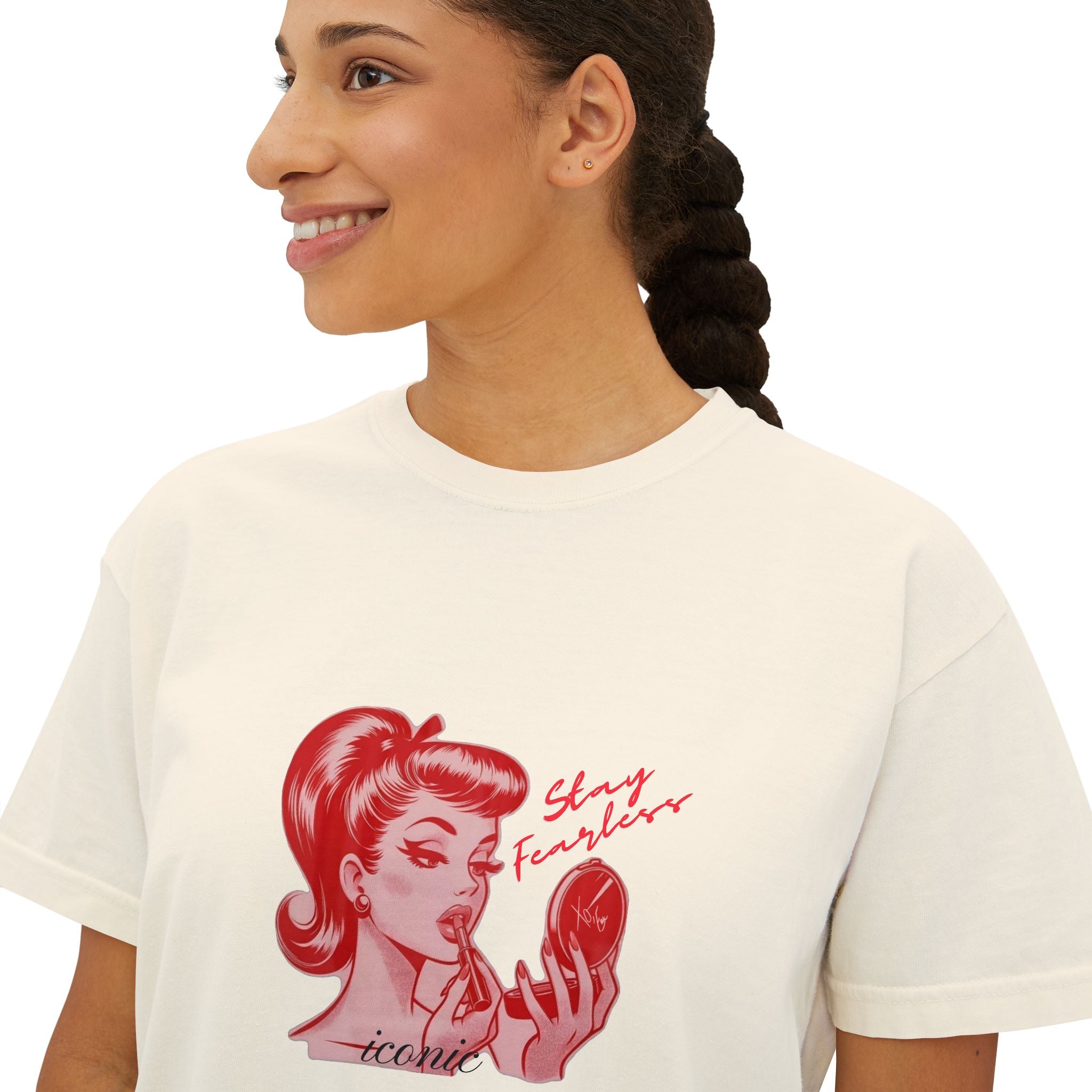 Iconic AF Xo Em - Retro Pinup 'Self Love' Graphic Tee