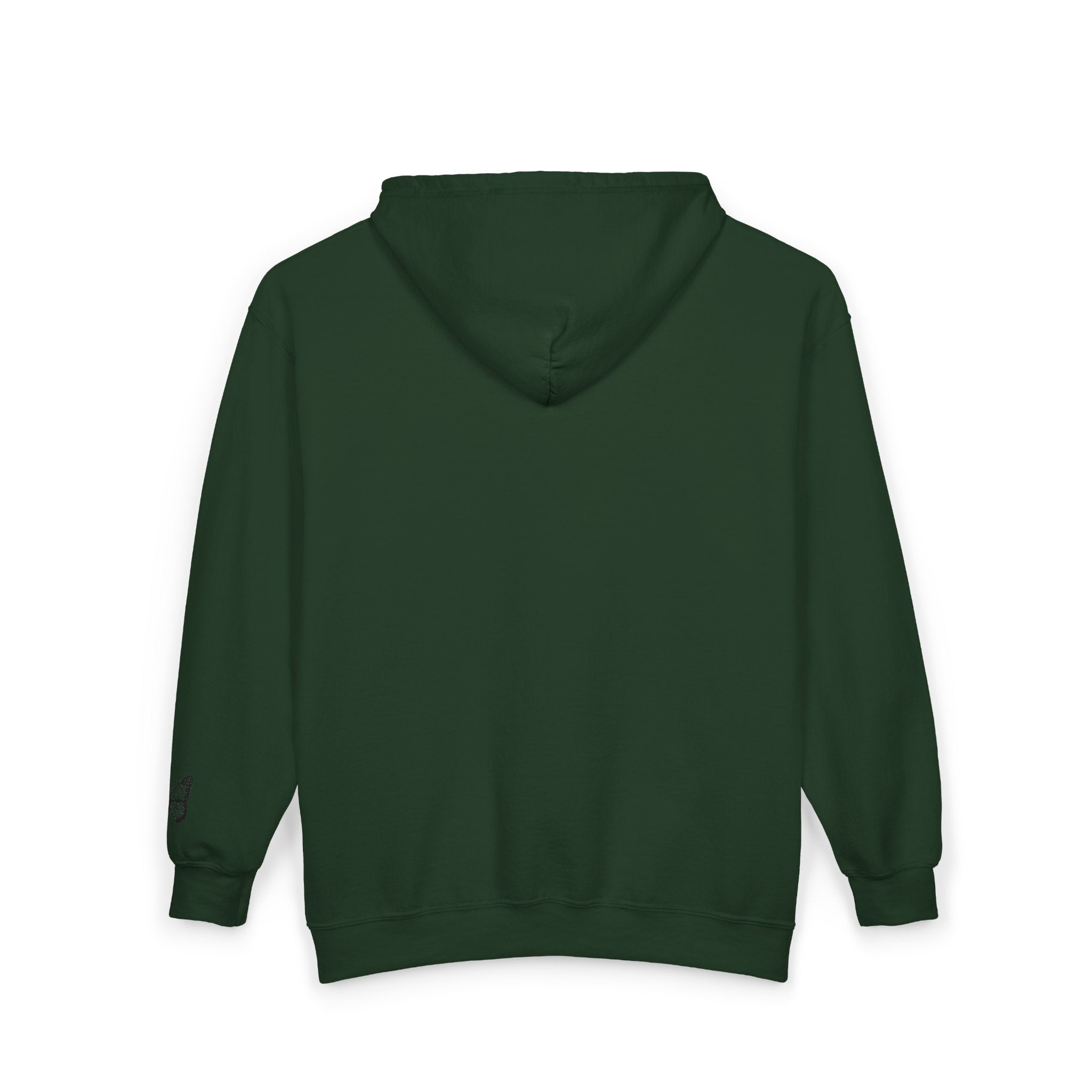 Signature Xo, Em Zip Hoodie — Minimalist Butterfly Full-Zip Sweatshirt