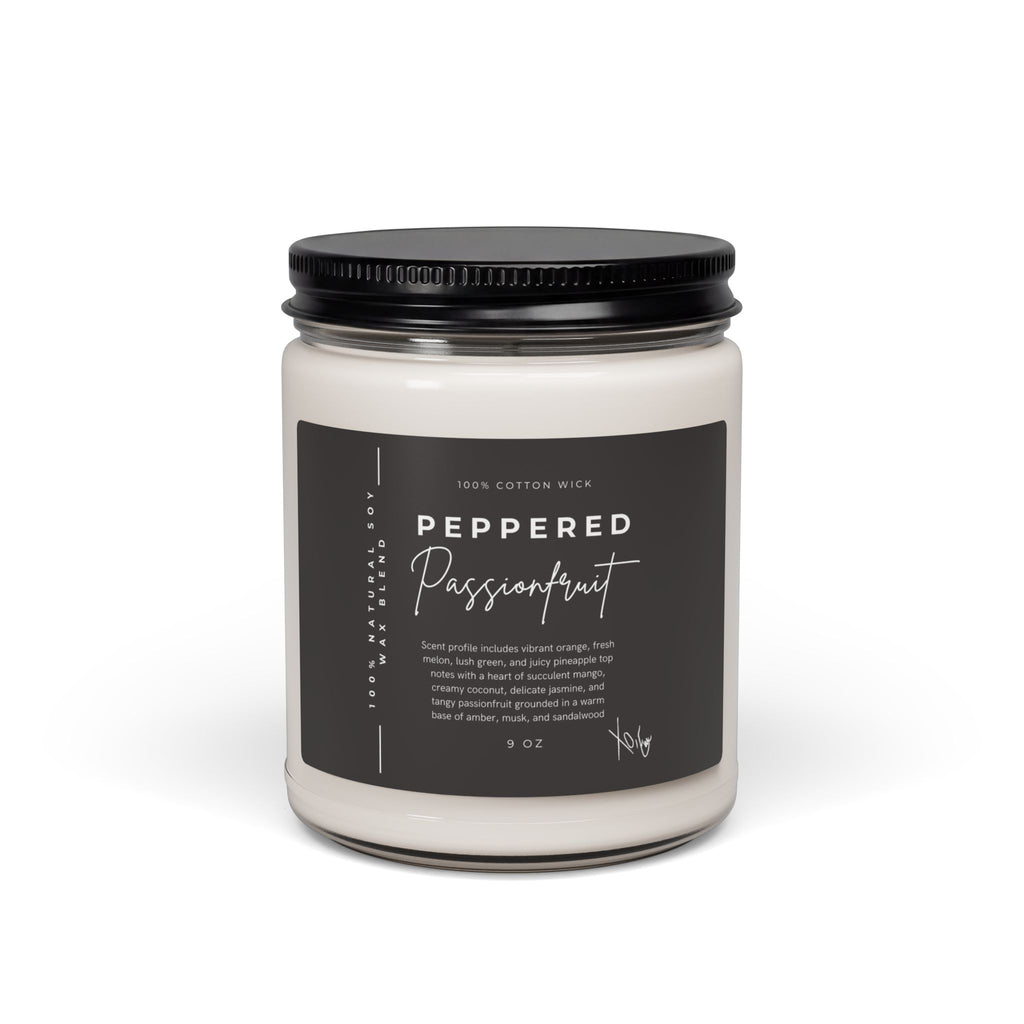 Peppered Passionfruit Soy Candle — 9oz Scented Jar
