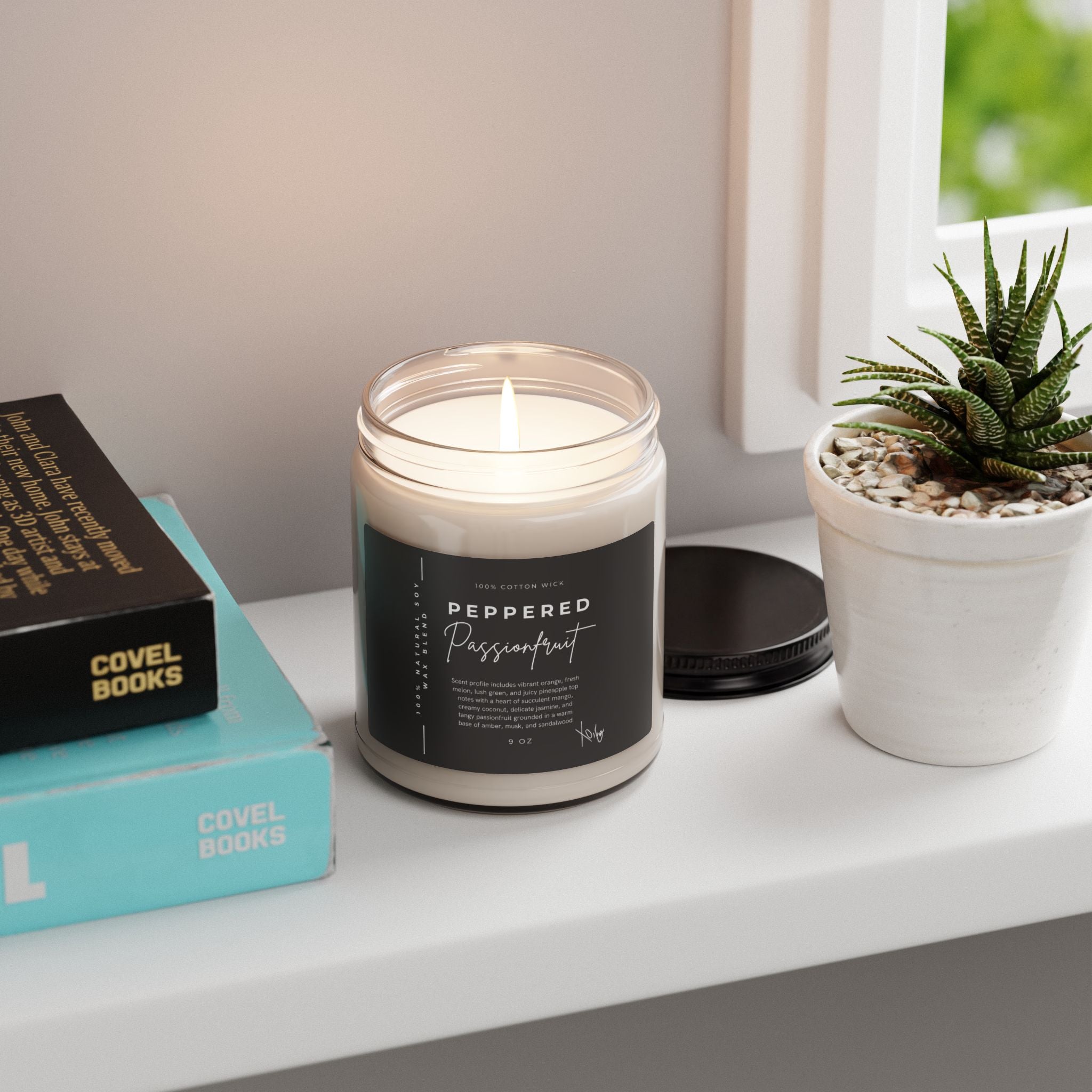 Peppered Passionfruit Soy Candle — 9oz Scented Jar