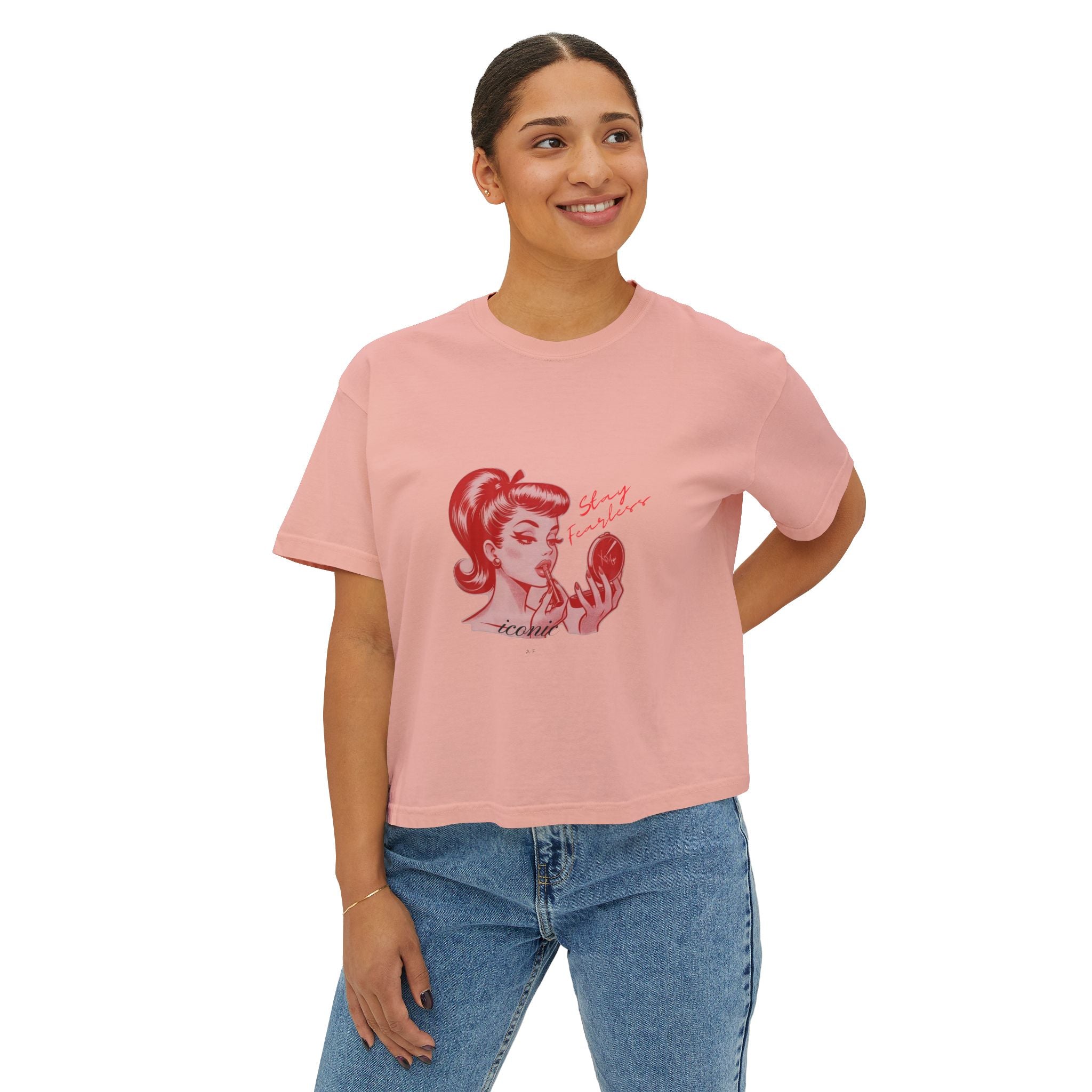 Iconic AF Xo Em - Retro Pinup 'Self Love' Graphic Tee