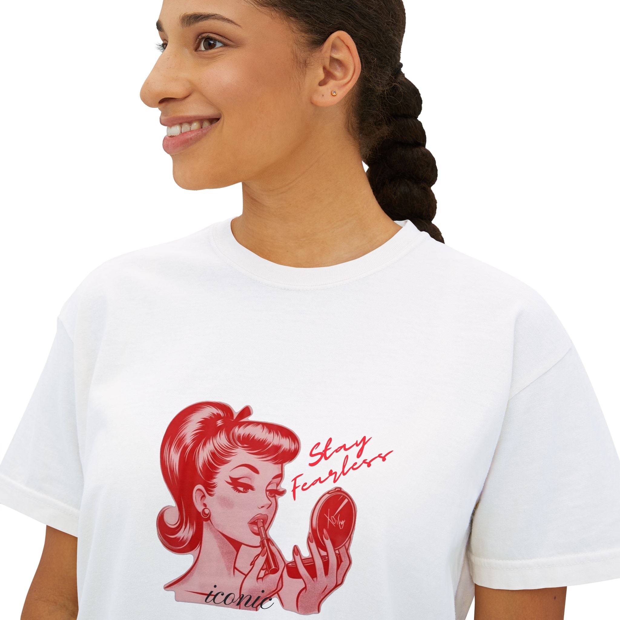 Iconic AF Xo Em - Retro Pinup 'Self Love' Graphic Tee
